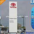 Outdoor customized logo advertising pylon sign